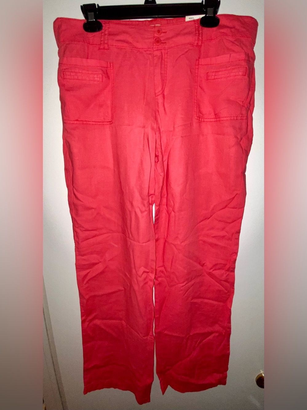 SO Coral Pink Linen-Beach Pants